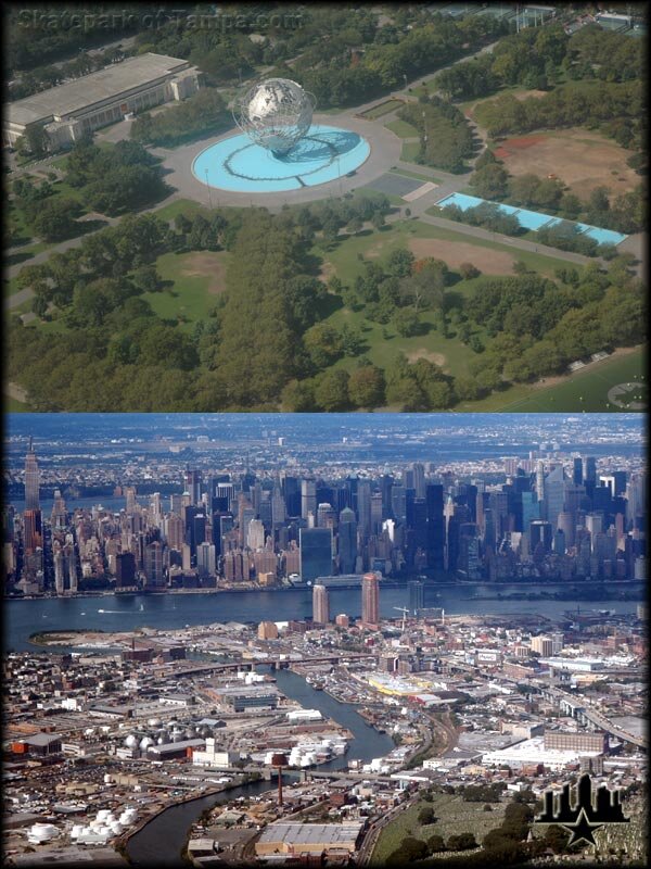 Flying into NYC