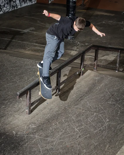 <!--btsb19-->

Noah Nagaro with his classic Back Smith.
