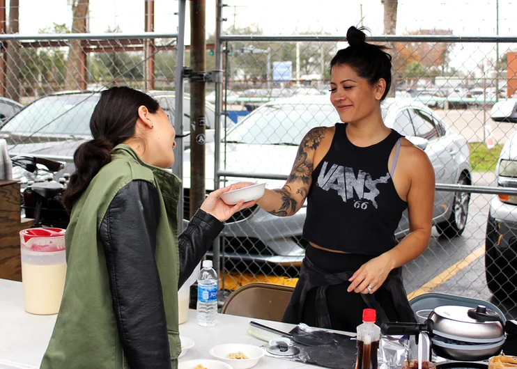 <!--cotc17-->

Morgan was out here with Vans, serving up Free waf?es and coffee. Thank you Vans keeping us all full and juiced! 