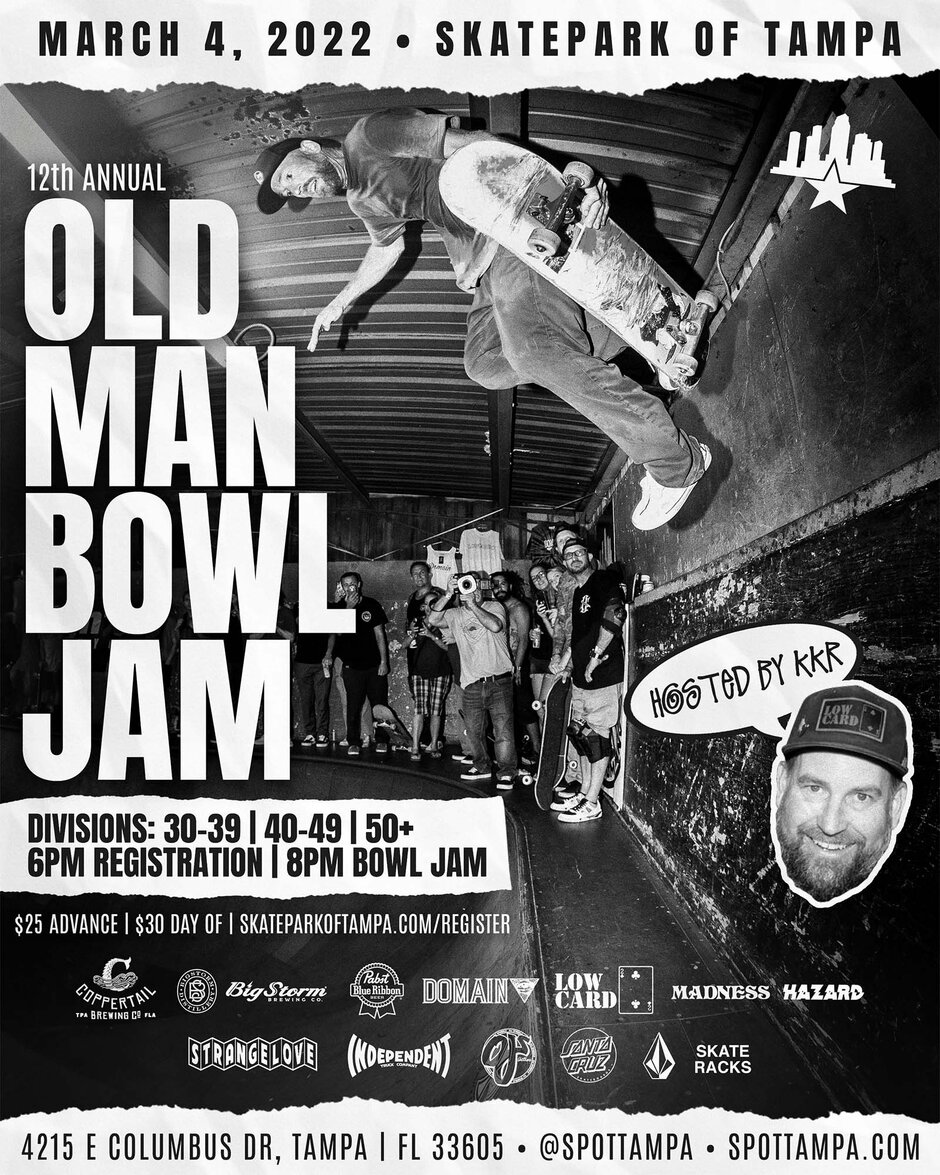 Old Man Bowl Jam 2022 Flyer