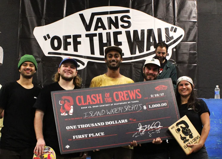 <!--cotc17-->

All the guys and girls skating for Island Water Sport totally destroyed the course and walked away with a well deserved 1st Place prize plus a check for $1000. Congratulations! 