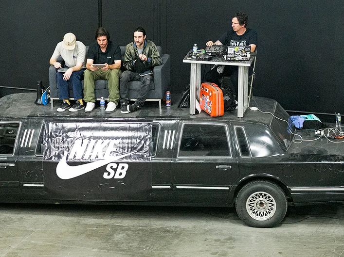 <!--dala18quals-->

Haha, we stuck the DJ and the judges on a love seat atop of Erik Bragg’s Ol’ haggard limo.  Thats the kind of classic hi-jinx you can expect from the SPoT/Damn Am gang!

