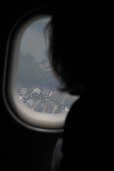 Flying into NYC