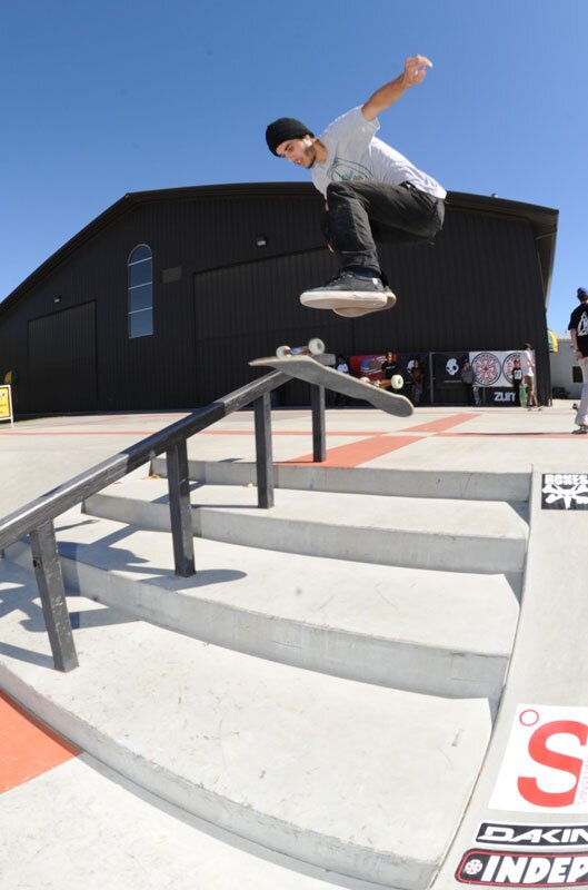 Who Dat? 360 flip down the stairs