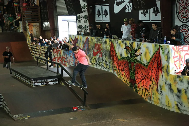 <!-- vdaymassacre2013 -->
<!--btsbtbt2018-->

Jamie Foy and his pink shirt, FS blunt.