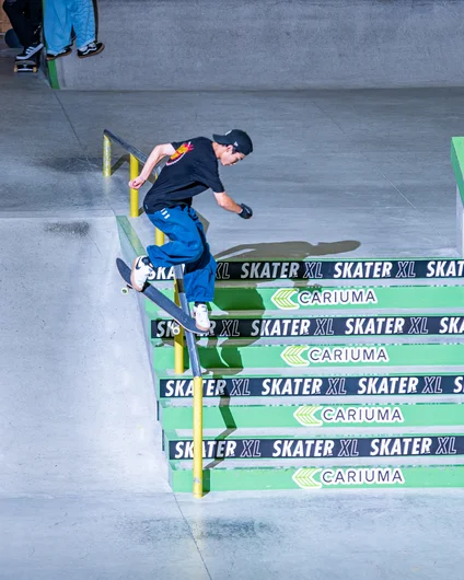 Taiga decided do spin into his own variation of a noseblunt and went back 270 into his.

<!--damnamjapan2023besttrick-->