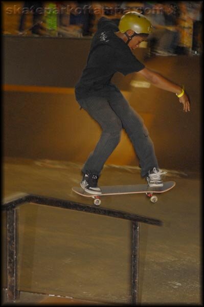 Who dat? Kickflip frontside boardslide