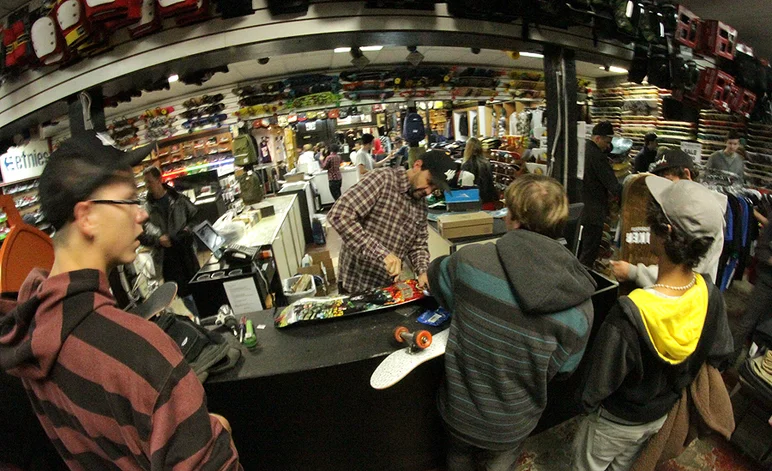 <!-- Black Friday 2013 -->

Schaefer jumped behind the counter and put completes together while giving the young bucks some pointers.
