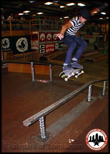 Corey Duffel - gap kickflip frontside 50-50