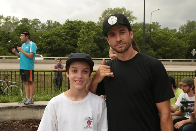 <!--lakaiflare-->

SPoT Local Wesley Box just started getting Lakai flow after killing it at the Lakai Spring Roll. Here he is with the bowman Mike Carroll.
