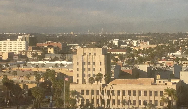 <!-- agendashow2014 -->
View of Los Angeles from the hotel room at the Westin courtesy of Agenda.