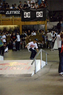 Alex Midler - backside 270 lipslide.<!-- Make-A-Wish Article -->