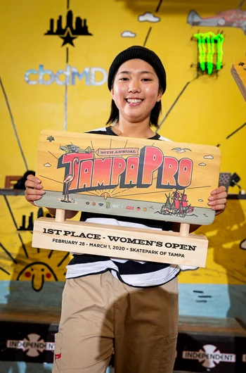 <!--pro20finals-->

The first ever Tampa Women’s Open winner. Hina Maeda!

