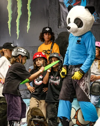 Gotta pause for a few autographs with Cookie Panda.


<!--schoolsoutjam24-->