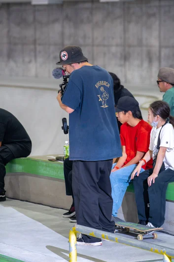 Filmer of the year, Hideki, with the unreleased SPoT Bucket Hat

<!--damnamjapan2022finals-->