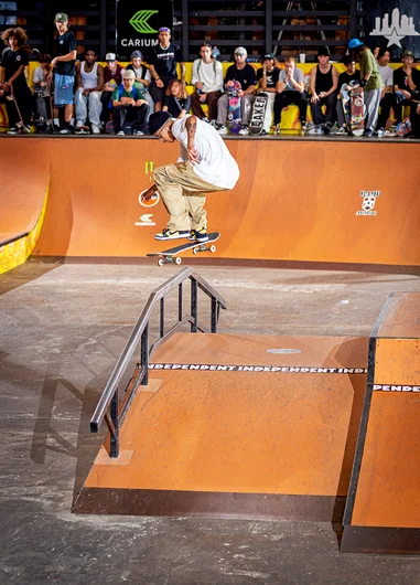 Guilherme Santiago took a board to the shin and still prevailed with the KF Frontboard.
<!--TampaAm21LastChanceOpen-->