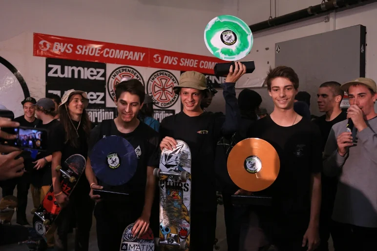 <!-- damnamvolcom14day3 -->

These guys killed Volcom’s park the entire weekend. Taking home 1st is Alex Cruysbergs, 2nd is Tyson Bowerbank and 3rd is Anthony Anaya. All very well deserved. These dudes ripped.