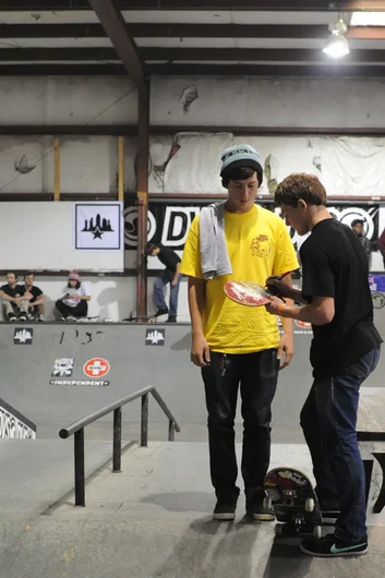 Pause for a Yoshi autograph while we shoot this sequence.<!-- Damn Am Atlanta 2013 Presented by DVS -->