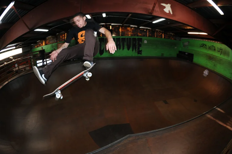 <!--hj2014-->

That's it for the 2014 Harvest Jam presented by Expedition One. Team rider Dylan Witkin took a few laps in the bowl after the contest ended. Here's Dylan on a huge one-foot ollie over the hip. We hope you enjoyed the contest, and thank you to Expedition One for a great weekend.
