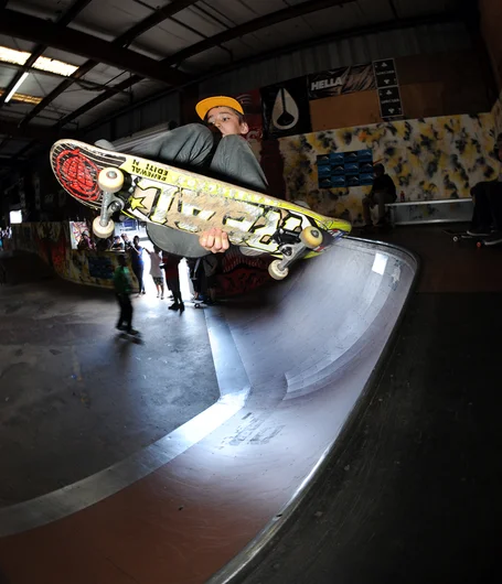 <!--springroll14-->

Austin Hufnagel spun this 540 straight into first place in the 9-12 division. Thanks for making it here from New Jersey, Austin.
