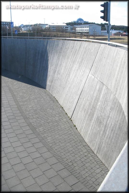 Iceland Skateboarding - wallride marks