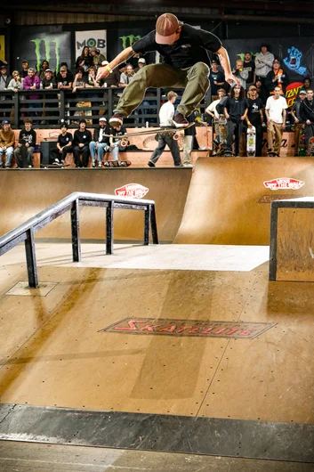 David Langston is a beast. Frontside Flip first T.

<!--cotcfinals2024-->