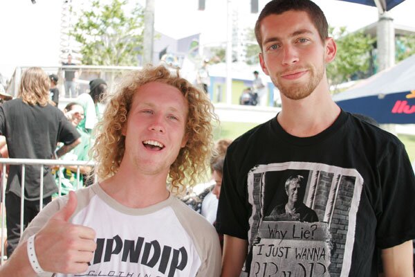 Ryan O'Connor was out slangin' Rip N Dip t's