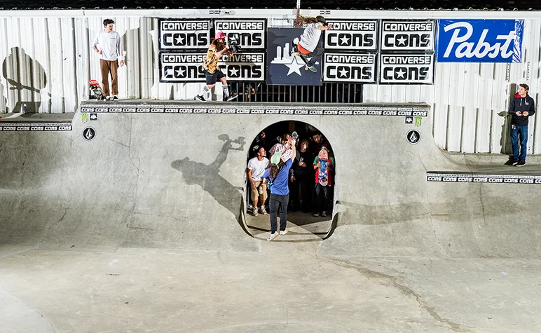 <!--pro18ccj-photos-->

Cody Lockwood gets the Converse Cement Jam started of with a Stale over the door.
