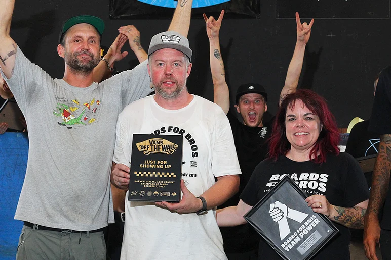 <!--specialtyawards17-->

Boards for Bros Team Power - Recognition of gratitude for everyone's dedication and hard work -	Michelle, Joel, Wesley, Hannah, Kris Clayton, Dan, Woody, Catherine, and Brooke. We also gave Joel a Just For Showing Up for being the most dedicated dude we know to SPoT, Boards for Bros and his family.