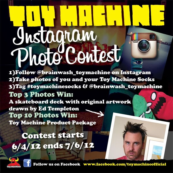 Stinkagram Toy Machine Sock Contest on Insta