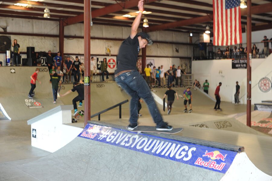 Zack Wallin with a front feeble on the bump