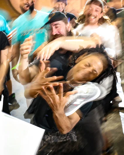 Myles gets a fresh pair of New Balance’s to the face.


<!--gasgiantsdemo-->