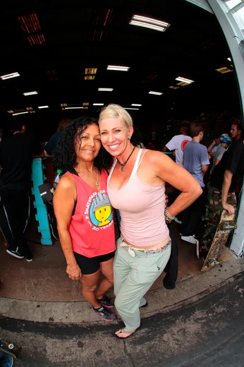 <!--btsb16-->

We can’t forget about our lovely moms who keep this place looking and smelling better. Alejandro’s Mom Pilar and Landon Swann’s Mom Kim making things nicer at the skatepark while they wait for their sons to skate.