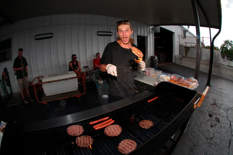 <!--eotmjune16-->

Tim, our newest SPoT Maintenance employee, is always down to help and joins us on the grill. He’s flipping out free food for everyone!