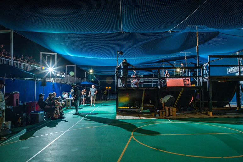 Behind the scenes look at the setup

<!--floggingmollycruise23-->