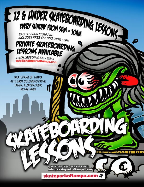 Skateboarding Lessons Every Sunday, Private Too