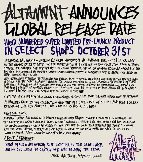 Altamont - Andrew’s New Baby...