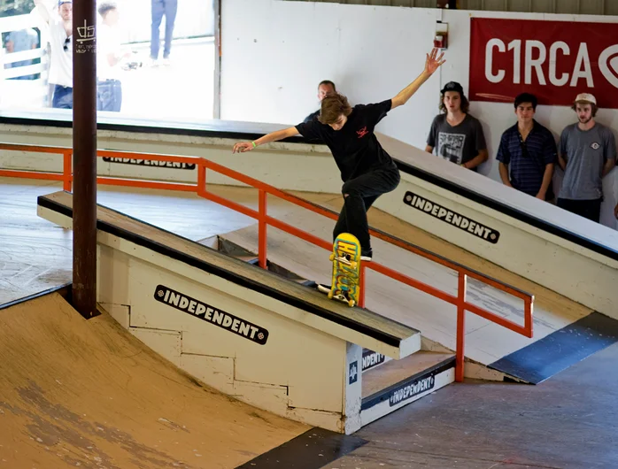 <!--daatlsat-->

Becker Dunn gets a Hella Cool Front Blunt Slide.