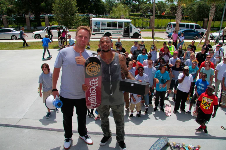 <!--gsd16-->

Brent Blackwell came through and won best trick with a Tre Flip 50-50 down the hubba. I missed it but I bet you Frank filmed it.