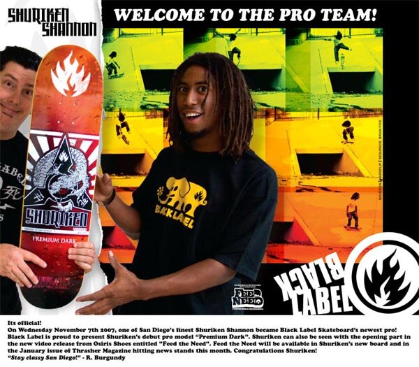 Congrats Shuriken Shannon - pro for the Label!