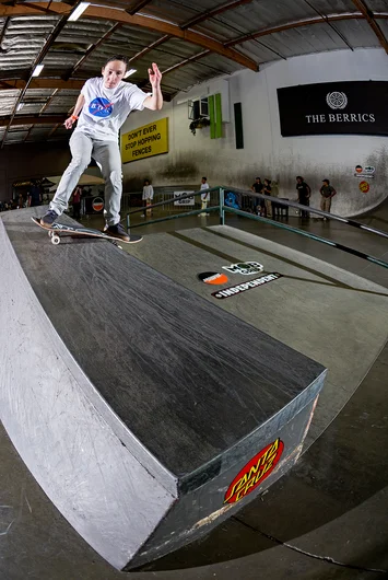 <!--dala19practice-->

SLC Punk (and Nurse) Brooke Whipp Lipslides the A-frame.
