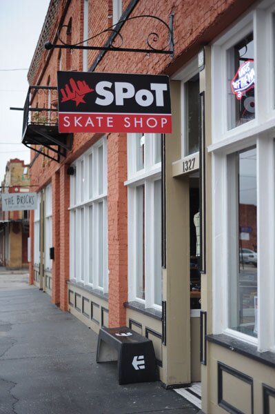 Lunch at The Bricks and SPoT Skate Shop Ybor