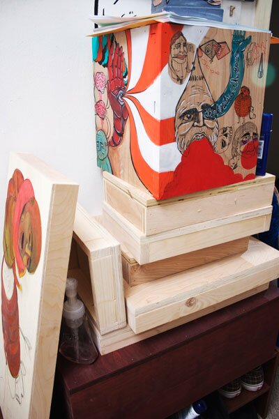 Austin England - more painted boxes