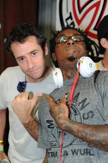 Mike and Wayne watching some bangin' skateboarding.<!-- Tampa Pro 2013 Skateboarding and the After-Party -->