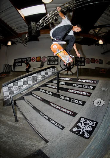 <!--cm153-->

Holdin’ it down for the mile high city, Julian Christianson launches a Switch Heel down the set.