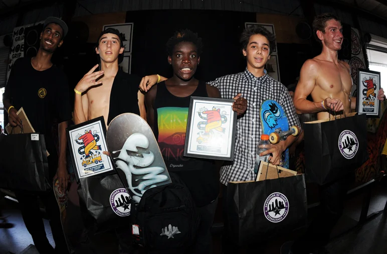 <!--bts14-->

Sponsored finals winners from left to right: Josh Douglas, 3rd; Haze Miller, 5th; Zion Wright, 1st; Alejandro Burnell, 2nd; Ross Caruso, 4th.














