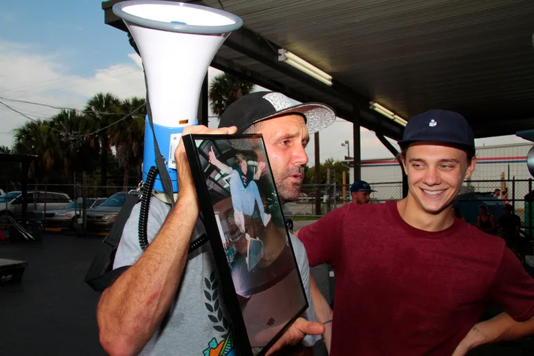 <!--eotmjune15-->
Finally time to announce the Employee of the Month. Brian showing off what you could win.