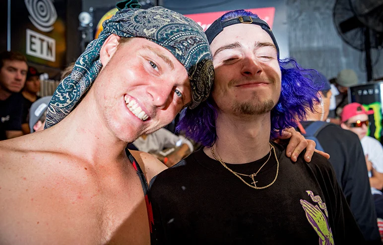 <!--am17sunday-->

Whether it’s hair-dye or a handkerchief, these two know it's important to keep your head piece tight.