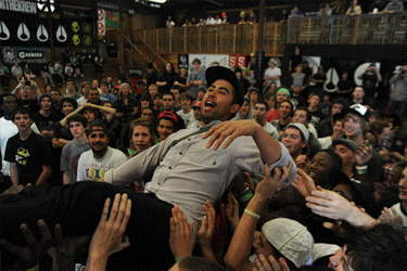 How about a sequence of crowd surfer Koston