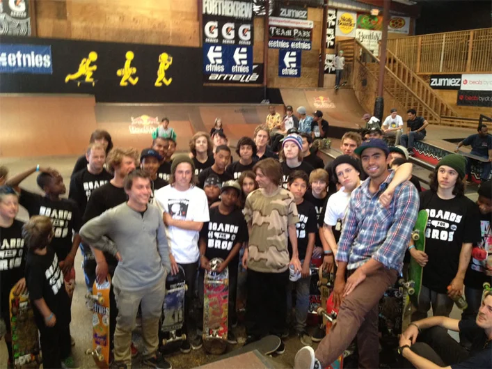 From Schaefer's phone...<!-- etnies Free Day Benefiting Boards for Bros 2013 -->